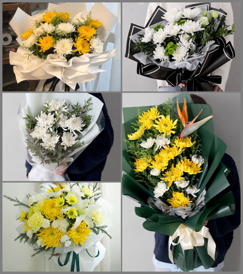 四川广安华蓥市明月镇白事花束代送